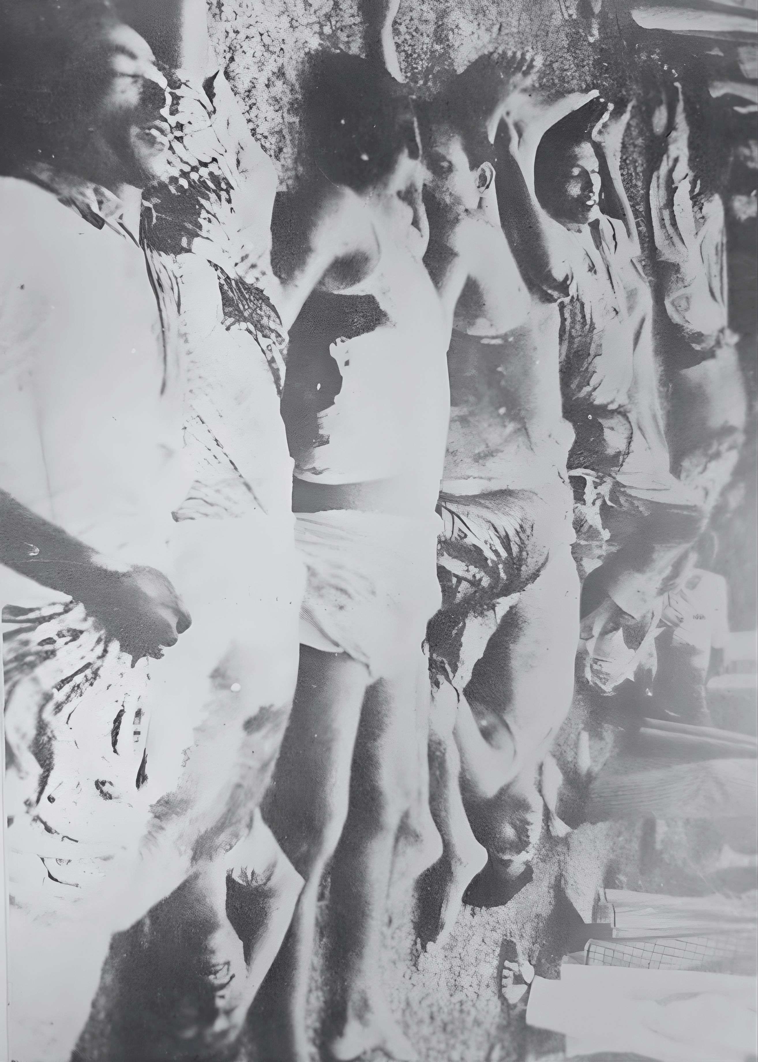 Bodies of students in Iqbal Hall